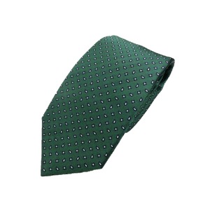 日本製シルク100%ネクタイ　グリーン　ペイズリー&小紋  商品画像