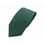 日本製シルク100％ネクタイ　グリーン　ペイズリー＆小紋