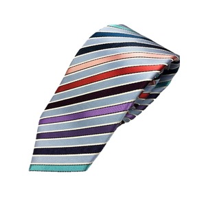 厳選ワンランク上のネクタイ 織柄レジメンタルシリーズ シルク100% マルチカラー