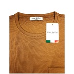 イタリア製ファクトリー コットンTシャツ ブラウン Mサイズ