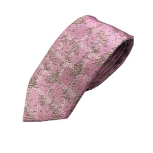 手縫いシルク100%ネクタイ 幾何学 モザイク ピンク