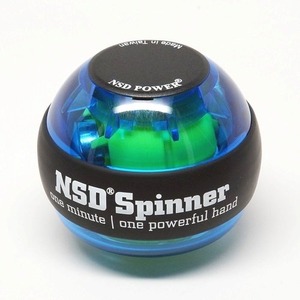 手首専門　トレーニング器具　「パワーボール　NSD Power Spinner スピナー」 ブルー　初心者用　ノーマルタイプ　日本正規品