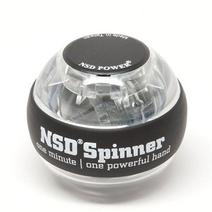 手首専門　トレーニング器具　「パワーボール　NSD Power Spinner スピナー」クリスタル 　初心者用　ノーマルタイプ　日本正規品