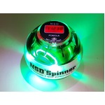 手首専門　トレーニング器具　「パワーボール　NSD Power Spinner スピナー」  LEDライト発光＆カウンター付　グリーン　中級者用　日常トレーニング向け　日本正規品