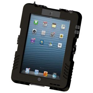 iPadケース 【防水/防塵型】 iPad2/3/4対応 アイシェル(アンドレスインダストリーズ) リッチブラック/黒 - 拡大画像