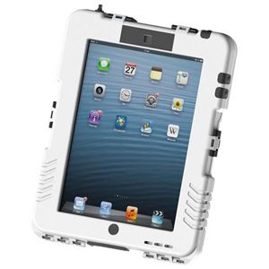 iPadケース 【防水/防塵型】 iPad2/3/4対応 アイシェル(アンドレスインダストリーズ) マットホワイト/白 - 拡大画像