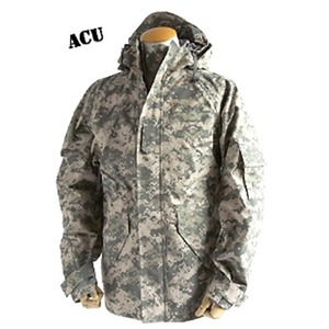 アメリカ軍 ECWC S-1ジャケット／ゴアテックス風パーカー 【 Sサイズ 】 透湿防水素材 JP041YN ACU カモ（ 迷彩） 【 レプリカ 】  - 拡大画像
