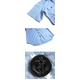 USタイプNAVYシャブレーシャツ プレーン半袖 J S080YN ブルー 36（ S） 【 レプリカ 】  - 縮小画像3