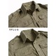 USタイプ M46 コットンカーキシャツ ワンウォッシュ プレーン XS 【 レプリカ 】  - 縮小画像3