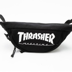 「THRASHER」綿キャンパス帆布製ウェスト&ボディー2WAYバッグブラック×マグロゴ 商品写真3