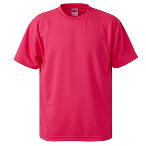 UVカット・吸汗速乾・5枚セット・4.1オンスさらさらドライ Tシャツ蛍光ピンク 150cm - 拡大画像