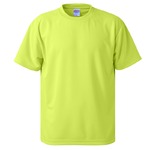 UVカット・吸汗速乾・5枚セット・4.1オンスさらさらドライ Tシャツ蛍光 イエロー XL