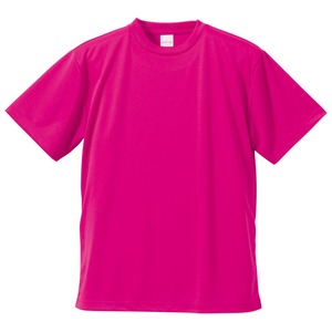 UVカット・吸汗速乾・5枚セット・4.1オンスさらさらドライ Tシャツ トロピカルピンク XXL - 拡大画像