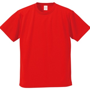 UVカット・吸汗速乾・5枚セット・4.1オンスさらさらドライ Tシャツ レッド L - 拡大画像