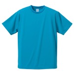 UVカット・吸汗速乾・5枚セット・4.1オンスさらさらドライ Tシャツ ターコイズ ブルー XXL