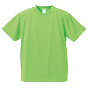 UVカット・吸汗速乾・5枚セット・4.1オンスさらさらドライ Tシャツブライトグリーン 160cm - 拡大画像