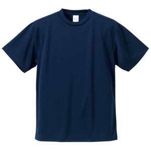 UVカット・吸汗速乾・5枚セット・4.1オンスさらさらドライ Tシャツ ネイビー XL - 拡大画像