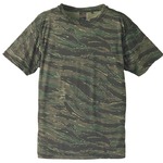 自衛隊海外派遣使用・立体裁断・吸汗速乾さらさらドライ 迷彩 Tシャツ タイガー L