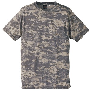 自衛隊海外派遣使用・立体裁断・吸汗速乾さらさらドライ 迷彩 Tシャツ ACUS - 拡大画像
