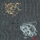 風神雷神の手書き絵・しじら織甚平 キングサイズ濃灰5L - 縮小画像6