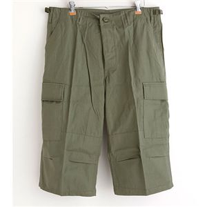 アメリカ軍 BDU クロップドカーゴパンツ ／迷彩服パンツ 【 Mサイズ 】 リップストップ オリーブ 【 レプリカ 】  - 拡大画像