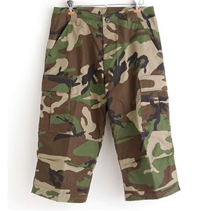 アメリカ軍 BDU クロップドカーゴパンツ ／迷彩服パンツ 【 Mサイズ 】 リップストップ ウッドランド 【 レプリカ 】  - 拡大画像