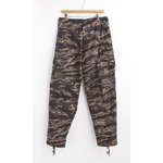 アメリカ軍 BDU カーゴパンツ/迷彩服パンツ【XSサイズ】 リップストップ YN521007 ブラックタイガー【レプリカ】