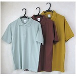 アースカラー半袖ポロシャツ 3枚セット 【Lサイズ】 UVカット/吸汗速乾/消臭