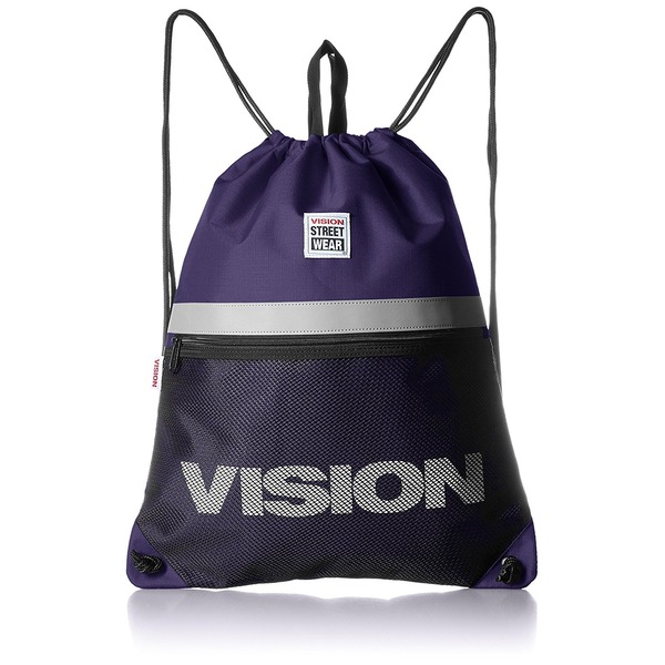 VISION(ビジョン)大型リフレクター付ナップザック パープルf00