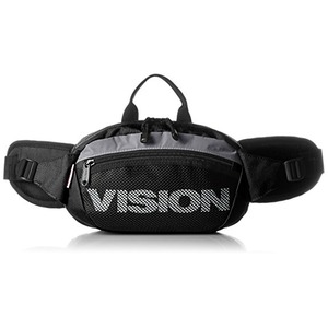 VISION（ビジョン）500mlのペットボトルも入るウェスト＆ボディ2WAYバック　ブラック - 拡大画像