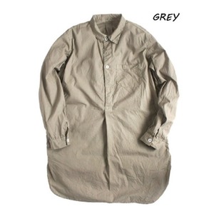 スウェーデン軍プルオーバースリーピングシャツ後染めレプリカ　グレー《36(レディースフリー相当)》 商品画像