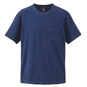 5.3オンス　インディゴ染めTシャツポケット付　ダークインディゴ　XL 商品画像