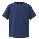 5.3オンス　インディゴ染めTシャツポケット付　ダークインディゴ　ＸＬ