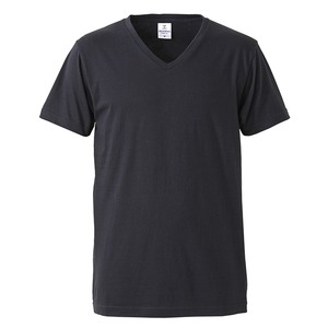 深すぎす浅すぎないVネックTシャツ2枚セット　(ブラック+ブラック)　M 商品画像