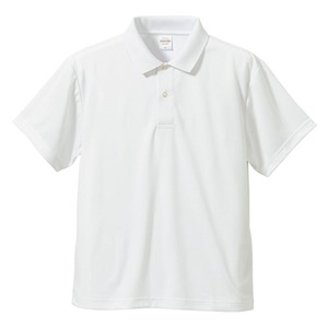 UVカット・吸汗速乾・同色5枚セット・3.8オンスさらさらドライポロシャツ　ホワイト　S 商品画像