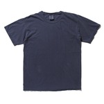 50回ウォツシュ加工ガーメント後染め６．２オンスヘビーウェイトTシャツ　ネイビー　XL