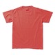 50回ウォツシュ加工ガーメント後染め6.2オンスヘビーウェイトTシャツ ネオンレッドオレンジ M