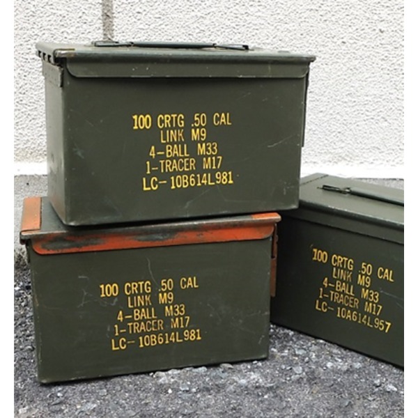 アメリカ軍 放出アンモボックスミディアム50CAL中古