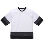 ＵＶカット・吸汗速乾・４．1オンスホッケーＴシャツ　S  ホワイト／ガンメタル／ブラック