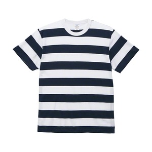 5.6オンス ボーダー Tシャツ XL ネイビー 5cm幅