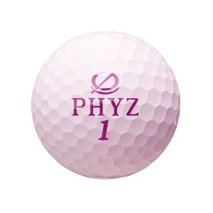 ゴルフボール 15PHYZ ピンク 〔飛距離／4ピース〕 - 拡大画像