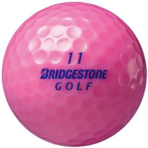 （まとめ）ブリヂストン ゴルフボール LADY 15 ピンク 〔レディース／飛距離／2ピース／イチオシ〕 【×3セット】 - 拡大画像