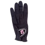 （まとめ）ブリヂストンゴルフ レディースグローブ（手袋） 片手用／左手用 ブラック（黒） 19cm TOURGLOVE LD15 【×2セット】