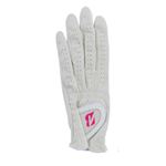 （まとめ）ブリヂストンゴルフ レディースグローブ（手袋） 片手用／左手用 ホワイト（白） 18cm TOURGLOVE LD15 【×2セット】