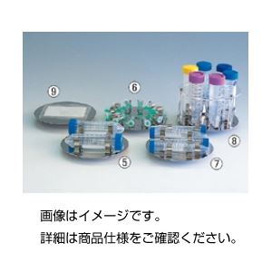 (まとめ)容器ホルダー 8： 50ml遠沈管(縦型)用 (6本) 【×3セット】 - 拡大画像