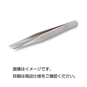 (まとめ)鉄腕ピンセット 【先端フラット仕上げタイプ】 全長125mm ステンレス製 PT-17 【×10セット】