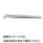 (まとめ)ステンレスピンセット 【全長155mm/先曲 歯科用型タイプ】 ツィザーNo.2 【×5セット】