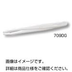 (まとめ)プラスチックピンセット 全長115mm/ガラス入デルリン製 No709DG 【×10セット】