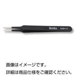 (まとめ)精密ピンセット(電解防錆黒色皮膜) 全長120mm ステンレス製 非磁性/耐酸性 ESD-13 【×5セット】