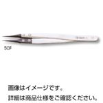 (まとめ)IDEAL-TEK カーボンピンセット 【先端0.6mm】 本体/非磁性ステンレス 先端/カーボンファイバー 5CF 【×3セット】